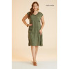 44460 Big Size Green Dress