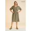 44400 Big Size Green Dress