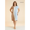 44550 Big Size Camel/Blue  Dress