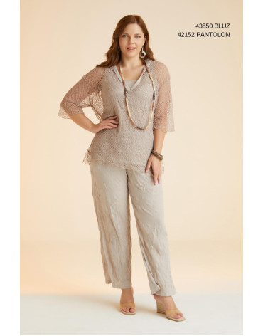 42152 Big Size Stone Trousers