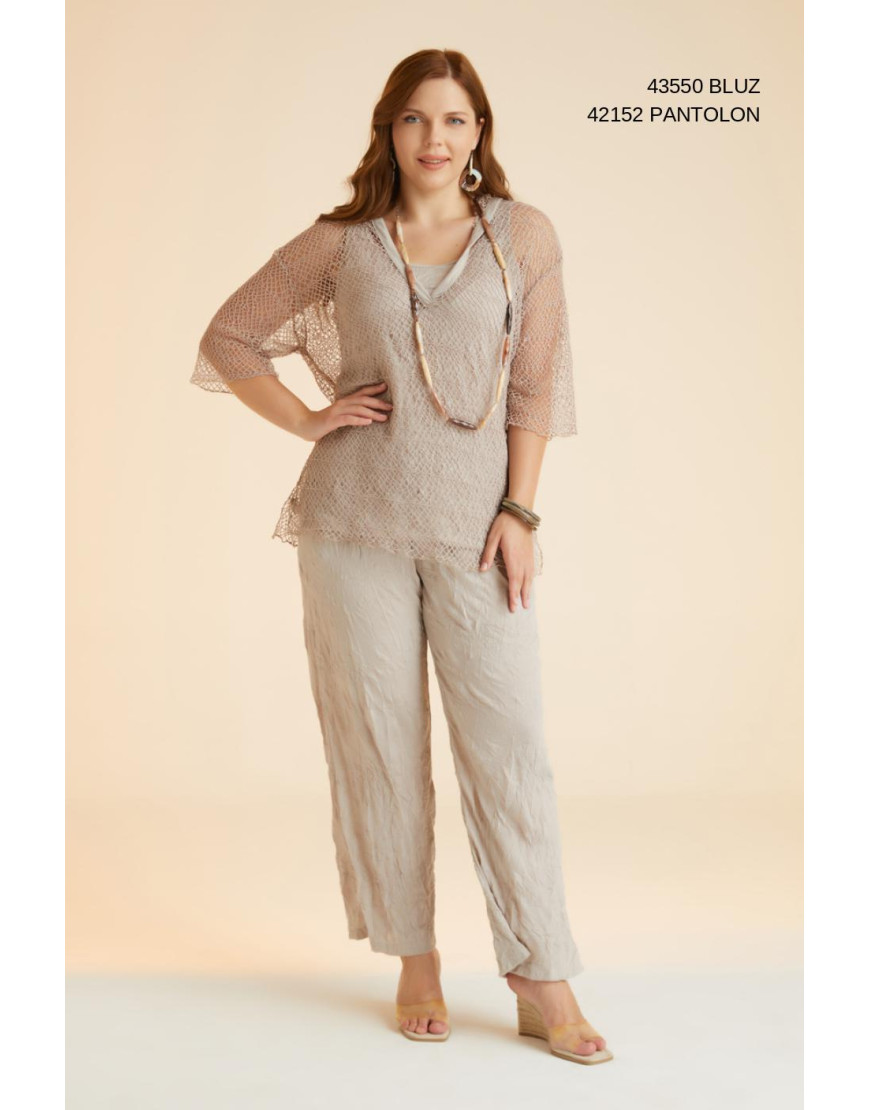 42152 Big Size Stone Trousers