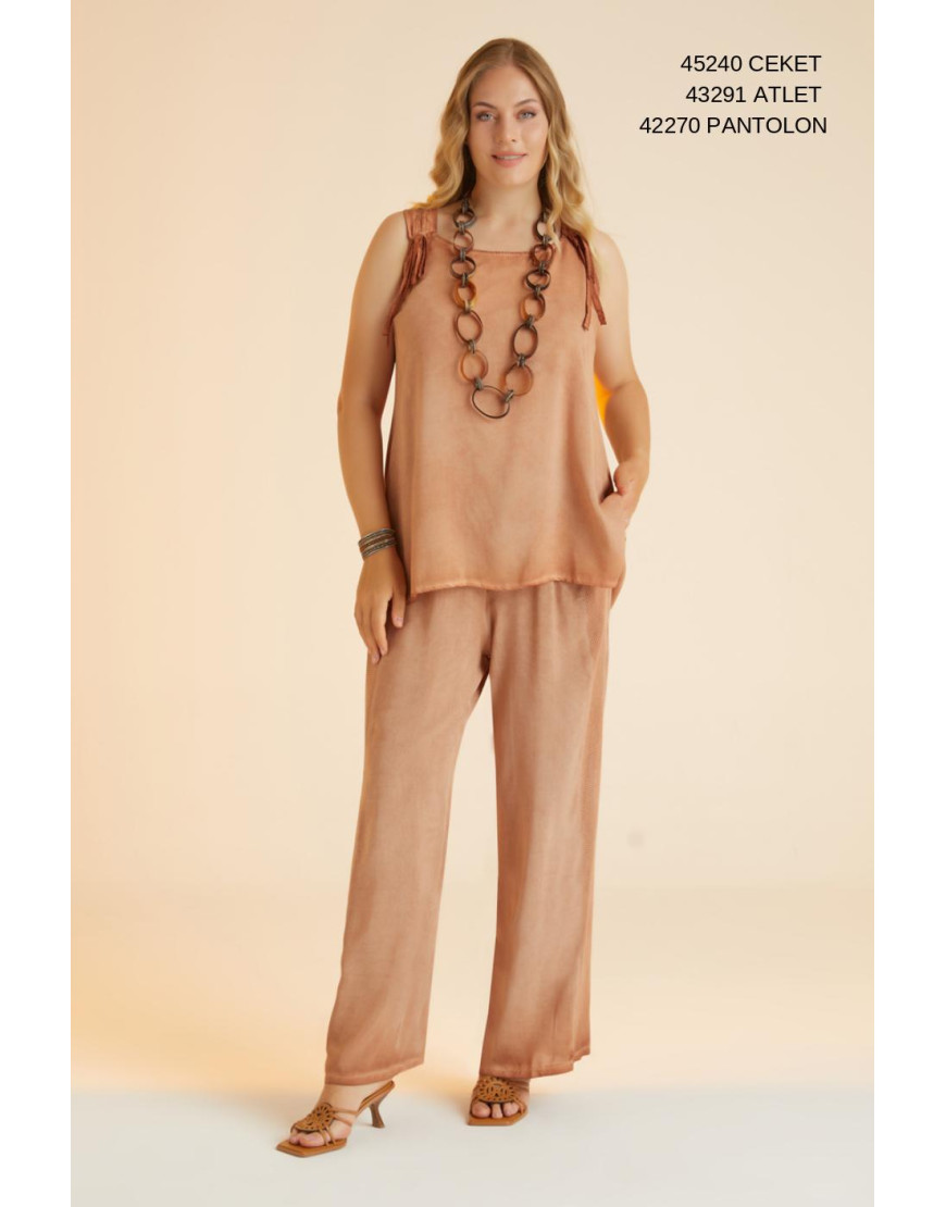 42270 Big Size Brick Trousers