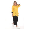 24004 - Big Size Yellow Blouse