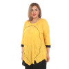 24004 - Big Size Yellow Blouse