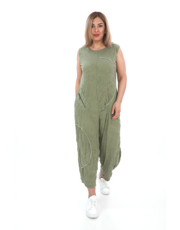 24005 - Big Size Khaki Overalls