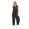 24005 - Big Size Black Overalls