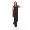 24005 - Big Size Black Overalls