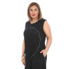 24005 - Big Size Black Overalls