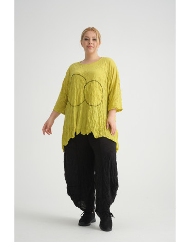 24006 Big Size Lemon Blouse