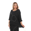 24006 Big Size Black Blouse