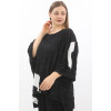 24007 Big Size Black Blouse