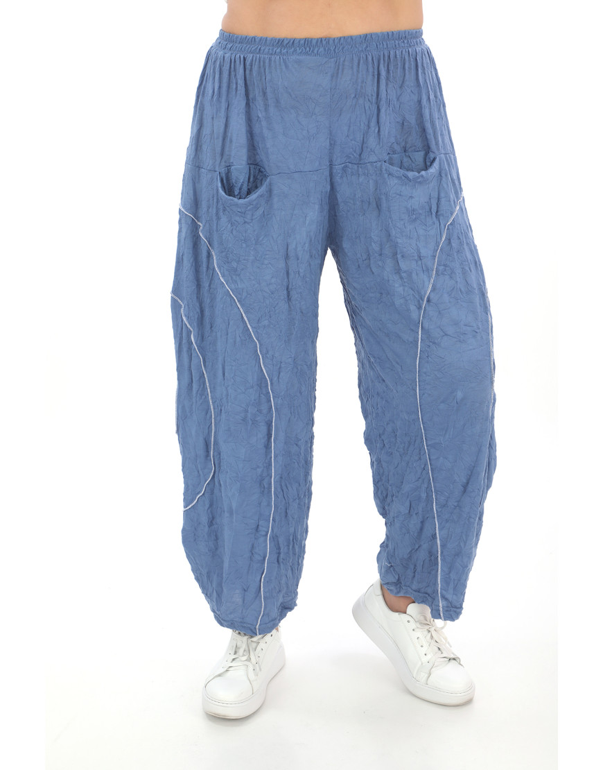 24009 Big Size Indigo Trousers