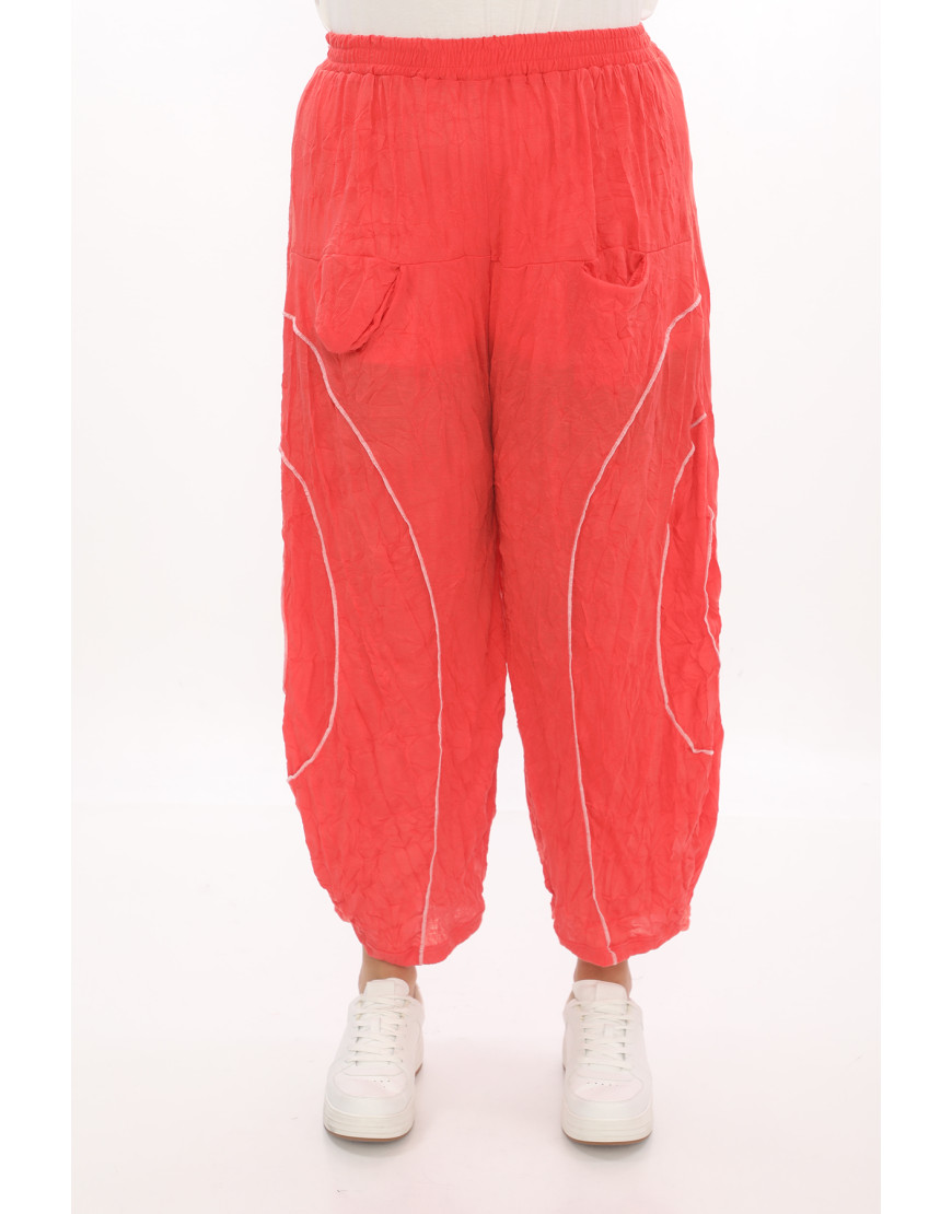 24009 Big Size Red Trousers