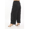 24009 Big Size Black Trousers