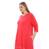 24021 Big Size Red Blouse