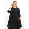 24021 Big Size Blackd Blouse