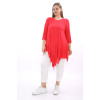 24023 Big Size Red Blouse