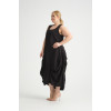 24034 Big Size Black Dress