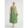 24034 Big Size Green Dress