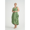 24034 Big Size Green Dress