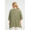 24069 Big Size Khaki Blouse