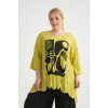 24069 Big Size Lemon Blouse