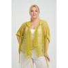 24074 Big Size Lemon Blouse