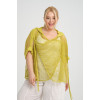 24074 Big Size Lemon Blouse