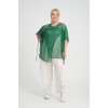 24074 Big Size Green Blouse