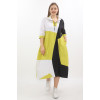 24115 Big Size Lemon Dress