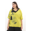 24116 Big Size Lemon Blouse