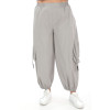 24134 Big Size Grey Trousers