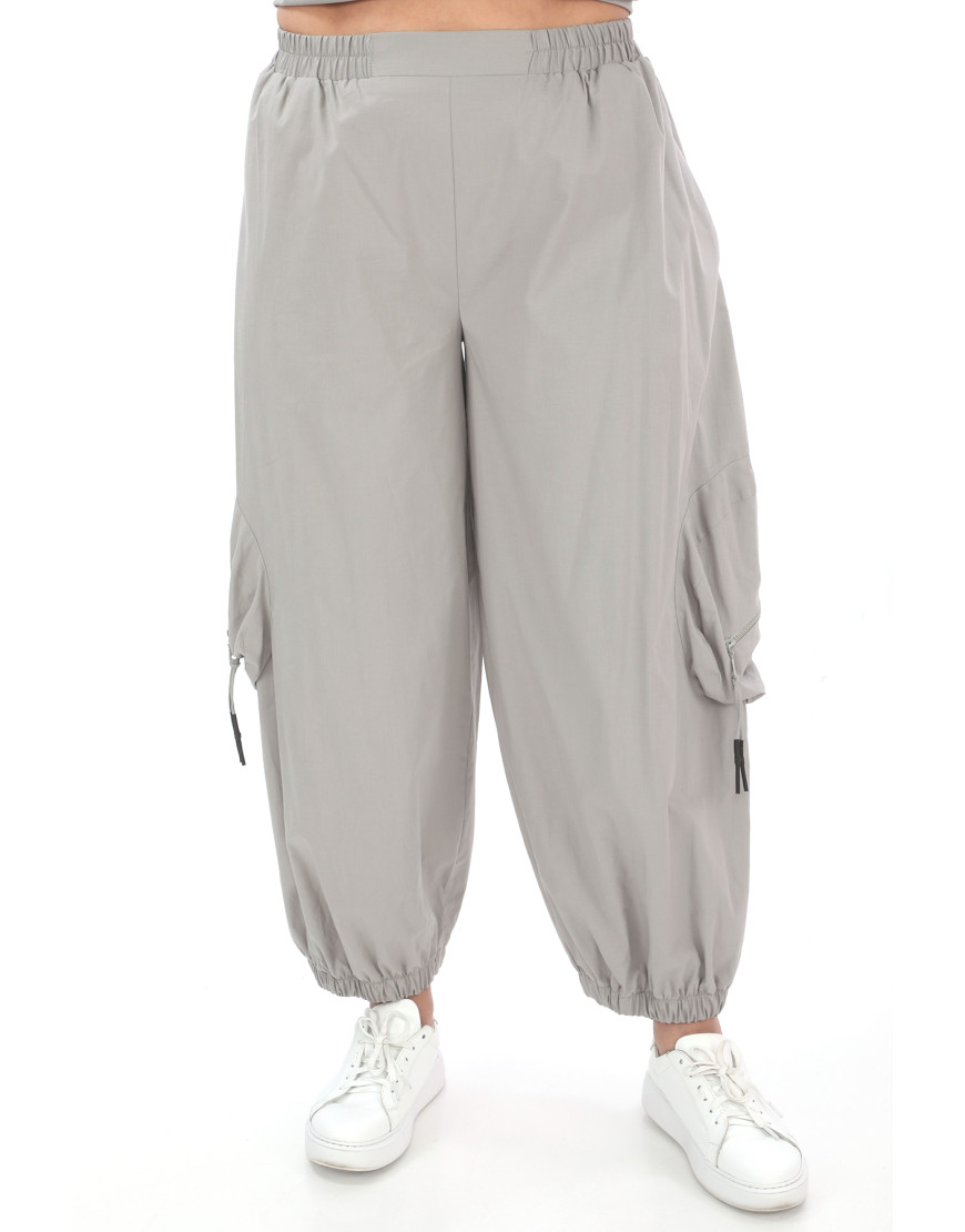 24134 Big Size Grey Trousers