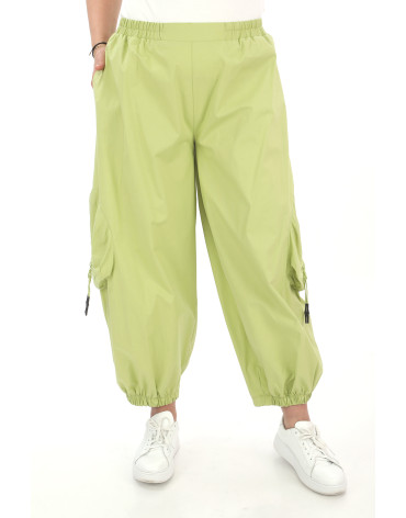 24134 Big Size Green Trousers