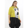 24135 Big Size  Lemon Blouse