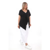 24137 Big Size  Black Blouse