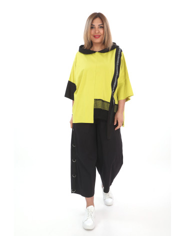 24141 Big Size  Lemon Blouse