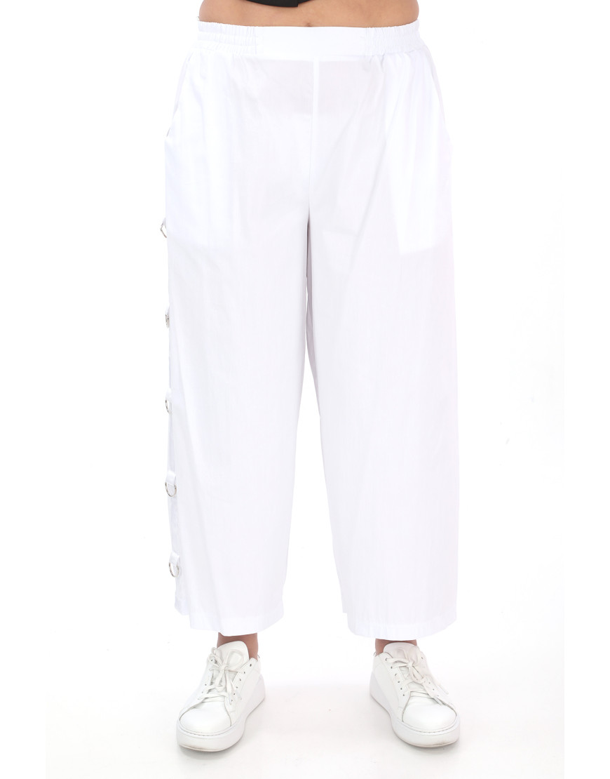 24142 Big Size Ekru Trousers