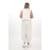 24163  Big Size White Waistcoat