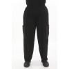 24177 Big Size Black Trousers