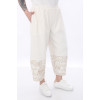 24210 Big Size Ekru Trousers