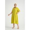 24216 Big  Size Lemon Dress