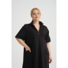 24216  Big Size Black Dress