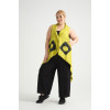 24224  Big Size Lemon Waistcoat