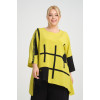 24227  Big Size Lemon Blouse