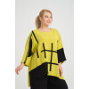 24227  Big Size Lemon Blouse