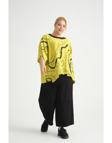 24237 Big Size Lemon Blouse