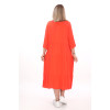 24249  Big Size Oranj Dress