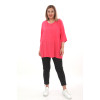 24250  Big Size Red Blouse