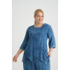 24255  Big Size Blue Blouse